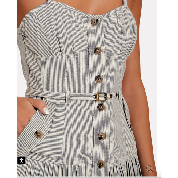 Ulla Johnson Gray Midi Dress - Picture 3 of 13